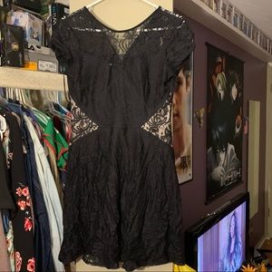 Lace black dress